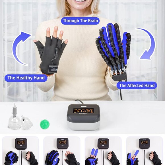 2023 New Rehabilitation Robot Gloves Upgrades Hand Stroke Recovery Equipment - Picture 3 of 8